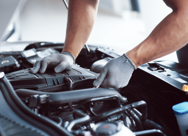 Illustration representing certification, reduced re-repairs, and faster cycle time in collision repair