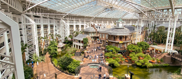 Gaylord Opryland Resort — 9 acres of indoor gardens and cascading waterfalls
