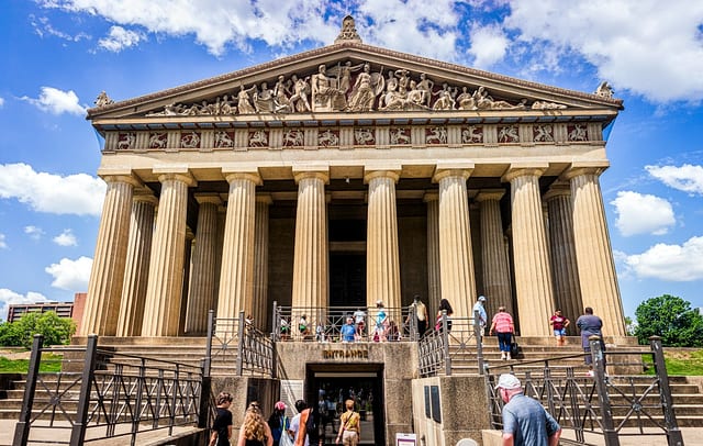 The Parthenon replica in Centennial Park, Nashville